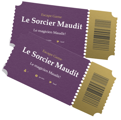 Tickets escape game sorcellerie
